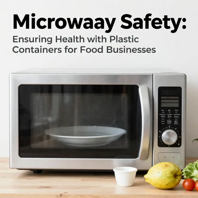 Visual guide to identifying safe plastic food containers with recycling symbols.