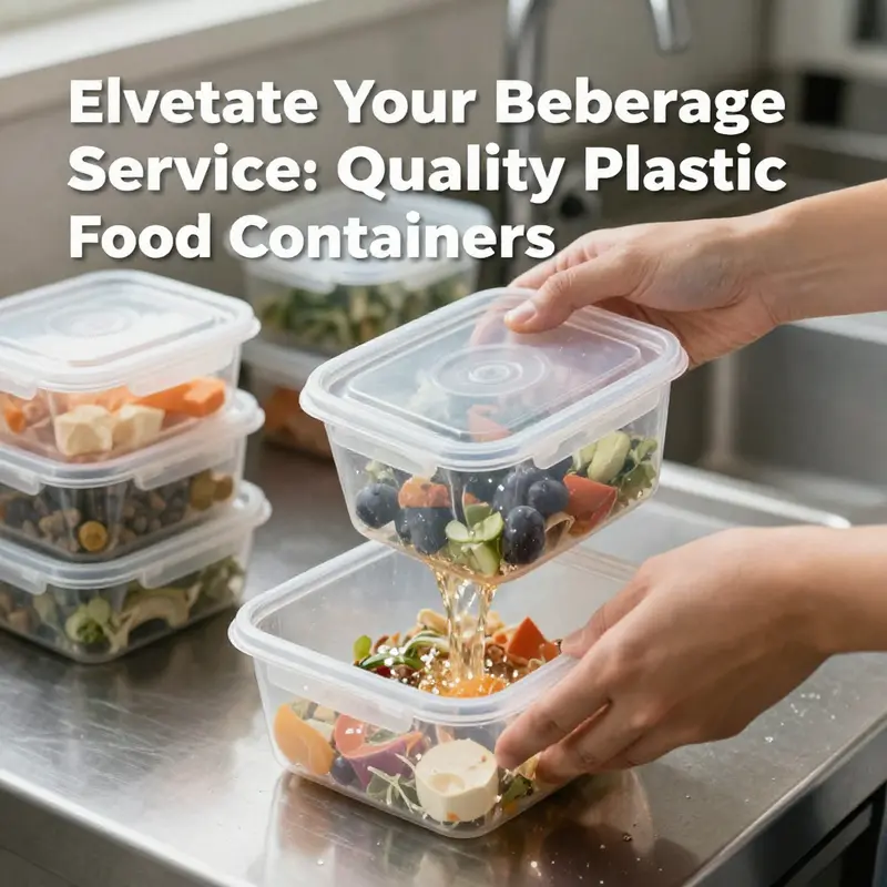 An overview of different materials used in plastic food containers, emphasizing their properties and applications.