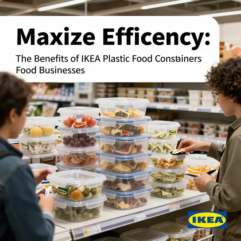 Diverse designs and materials of IKEA 365+ plastic food containers showcase their suitability for food storage.