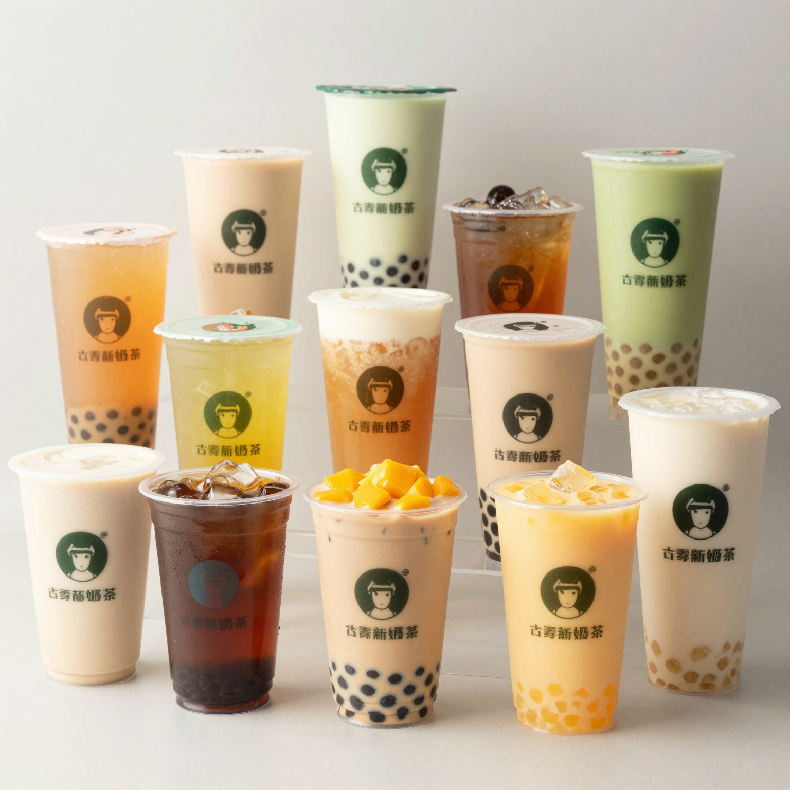 An array of colorful and various styles of disposable plastic cups