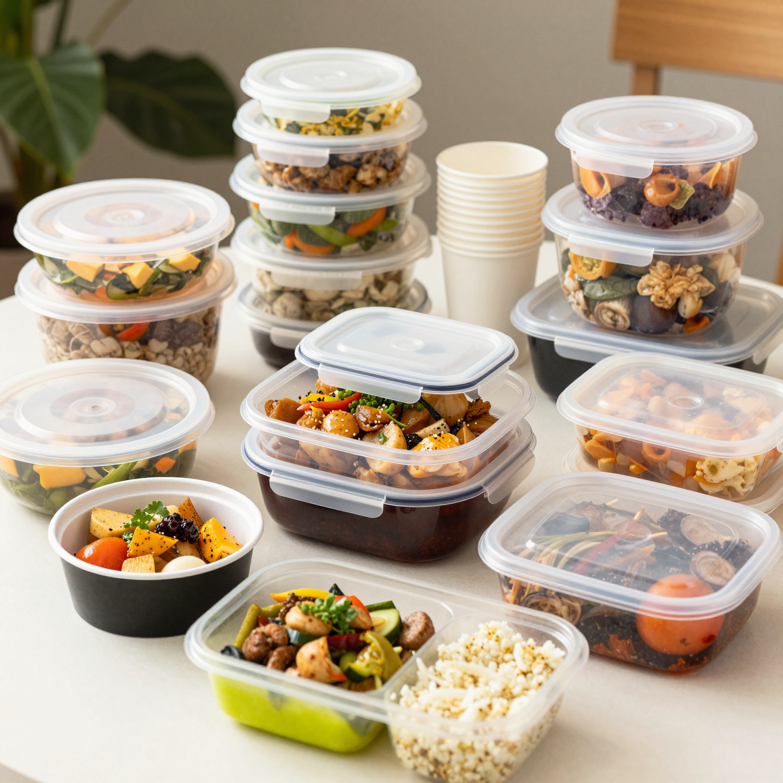 Transport food containers