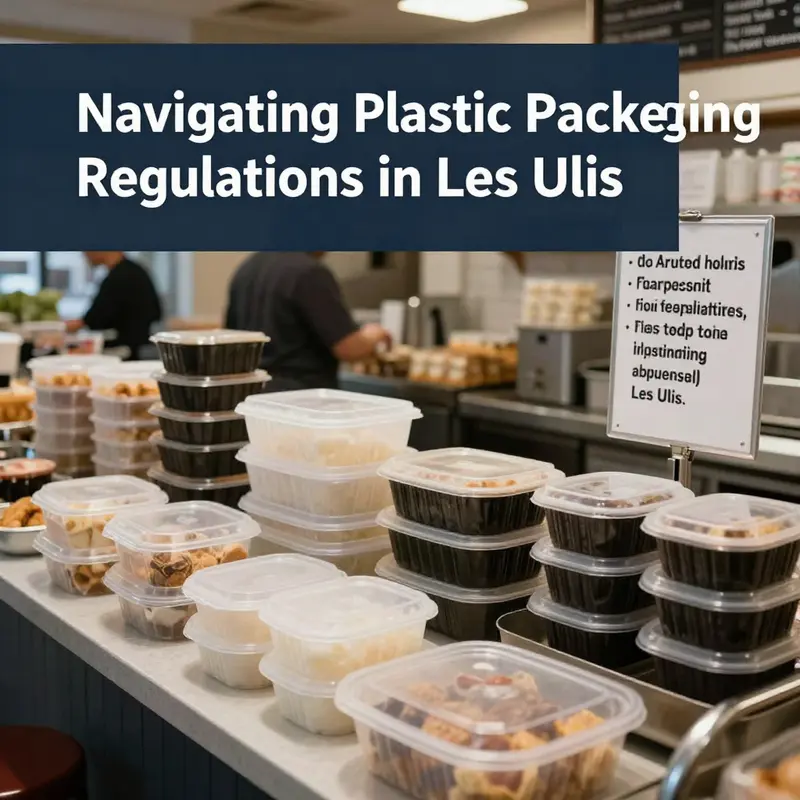 Restaurants in Les Ulis adapt to new plastic packaging regulations.