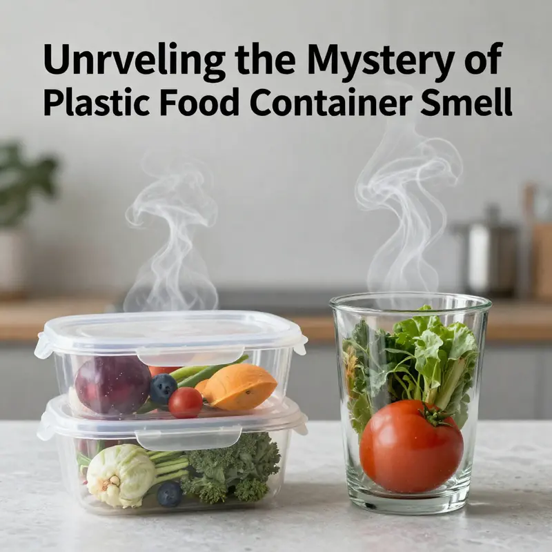 The causes and contaminants associated with plastic food container odors.