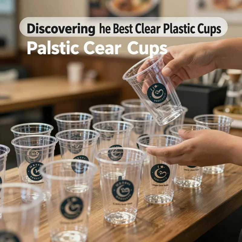 A selection of versatile clear plastic cups perfect for serving various beverages.