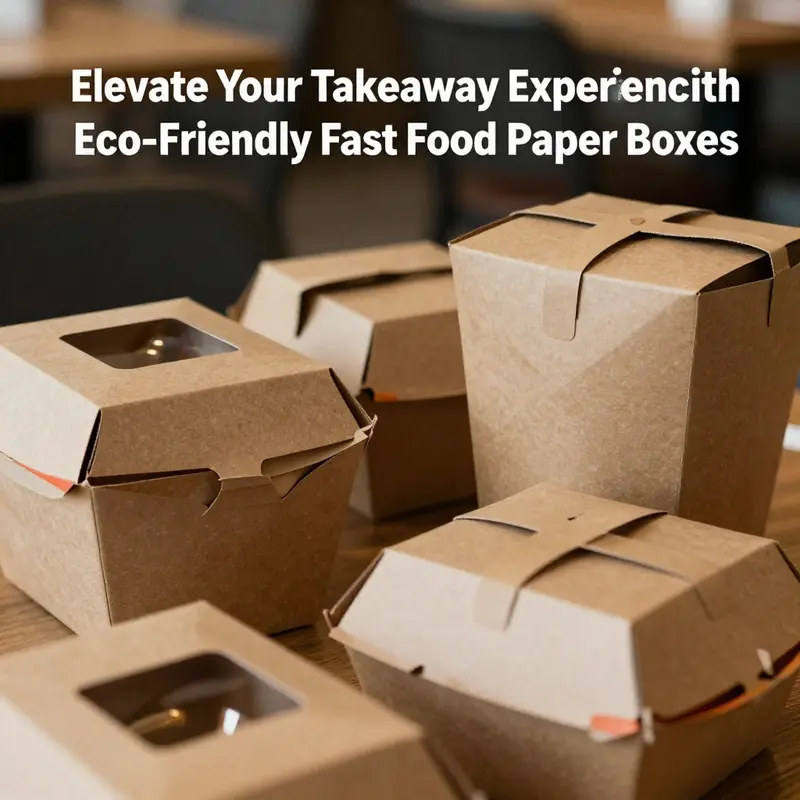 Innovative designs of fast food paper boxes engineered for optimal usability and customer satisfaction.