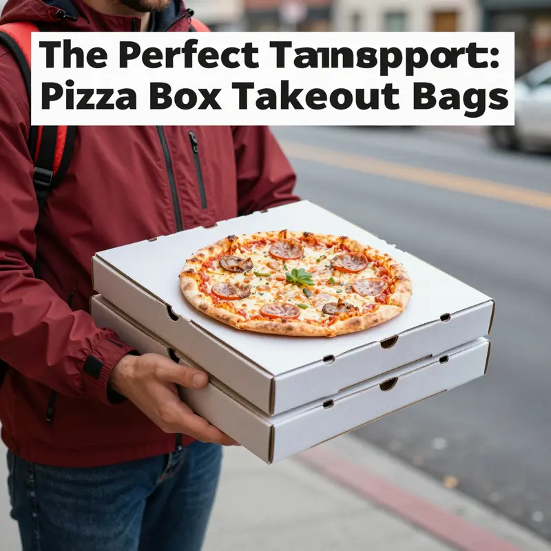 An insulated pizza box bag ensuring hot pizza delivery, emphasizing temperature retention.