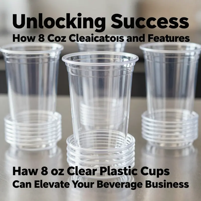 High-quality Karat 8 oz clear plastic cups designed for durability and presentation.