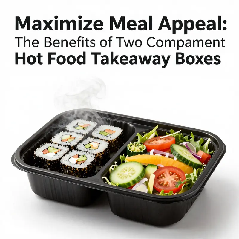 An example of the dual compartment layout, highlighting separation of food items.