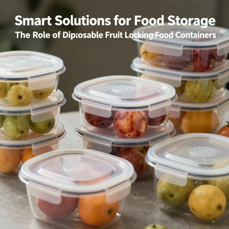 Highlighting the innovative locking mechanisms and design features of disposable fruit locking food containers.