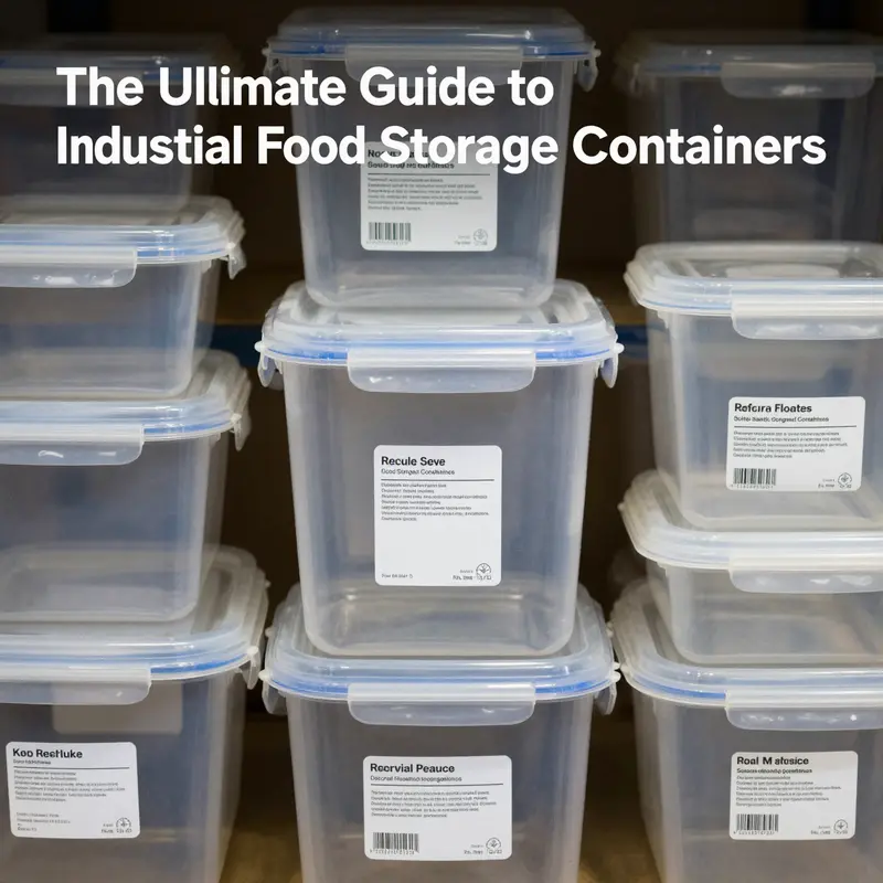 Industrial plastic food storage containers feature seamless designs and secure lids for optimal food safety.