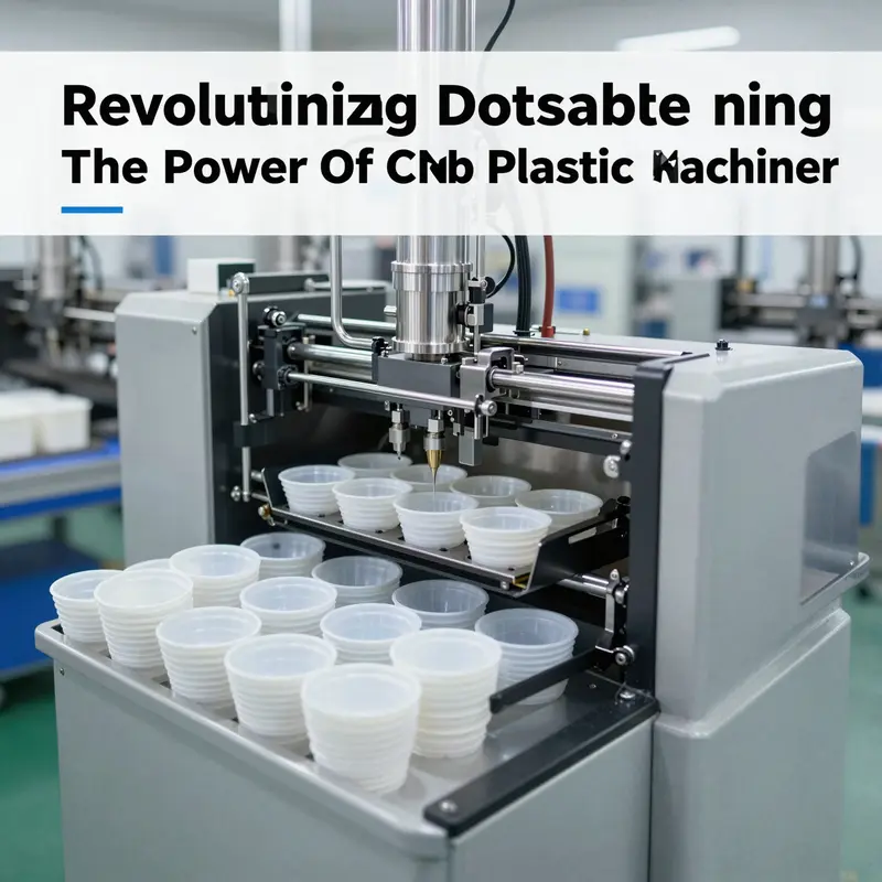 An advanced OEM plastic cup machine demonstrating high efficiency and automation in disposable tray and cup production.