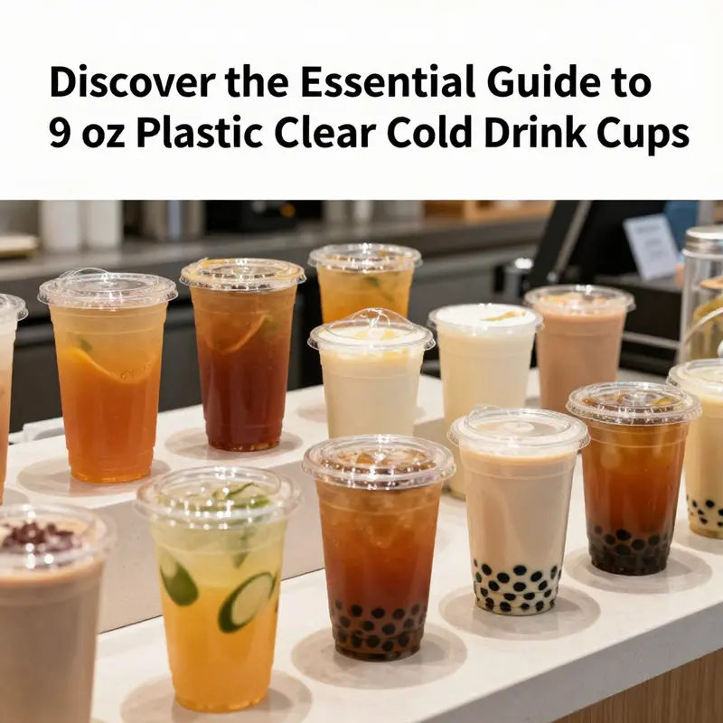A curated selection showcasing the appeal and variety of 9 oz plastic clear cold drink cups.