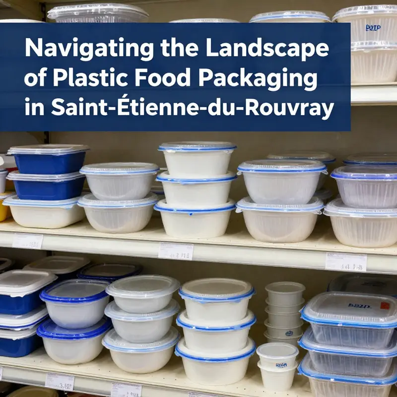 Diverse plastic food packaging options available at local suppliers in Saint-Étienne-du-Rouvray.