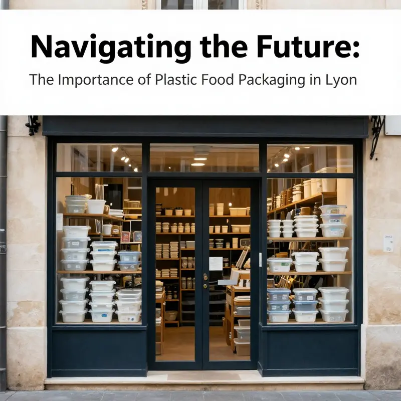 Diverse food items in plastic packaging that represent the vibrant food scene of Lyon.