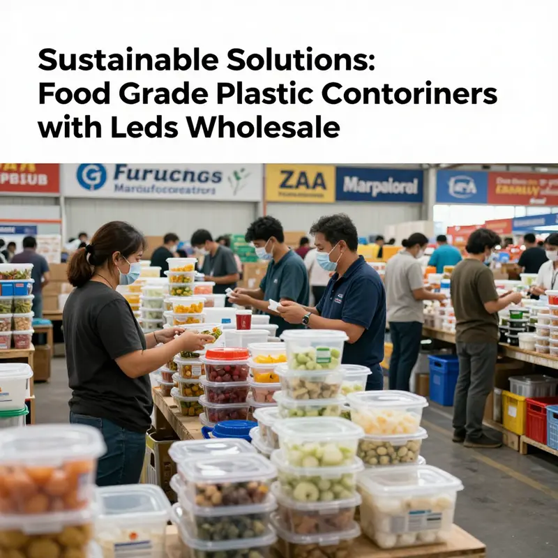 Diverse food-grade plastic containers catering to the growing market trends among businesses.