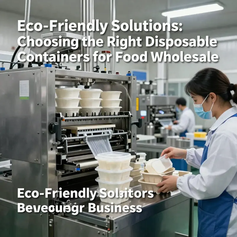 A modern manufacturing facility dedicated to producing disposable food containers efficiently and sustainably.