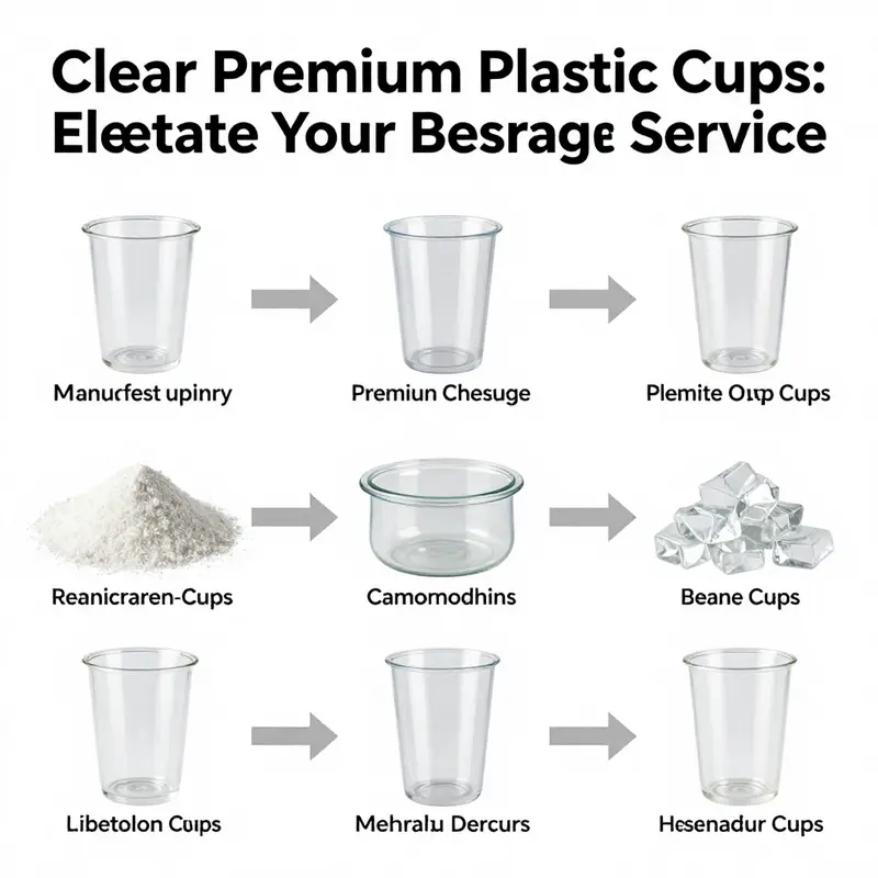 Versatile standard clear premium plastic cups suitable for various cold beverages.