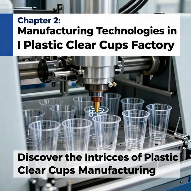 Overview of operations in a plastic clear cups factory.