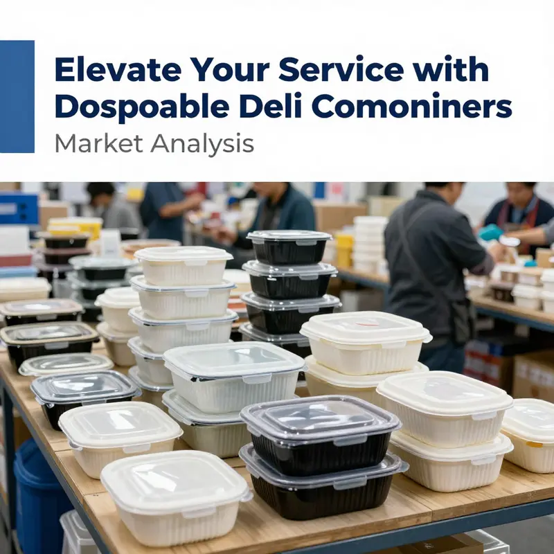 Market dynamics showcasing the variety of disposable deli containers produced in China for international demands.