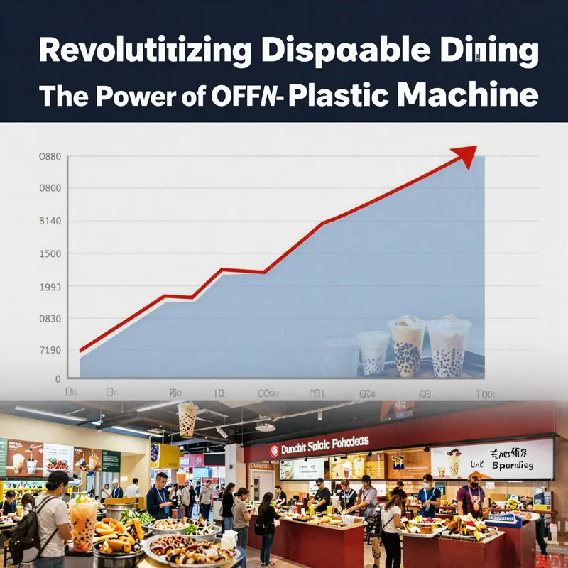 An advanced OEM plastic cup machine demonstrating high efficiency and automation in disposable tray and cup production.