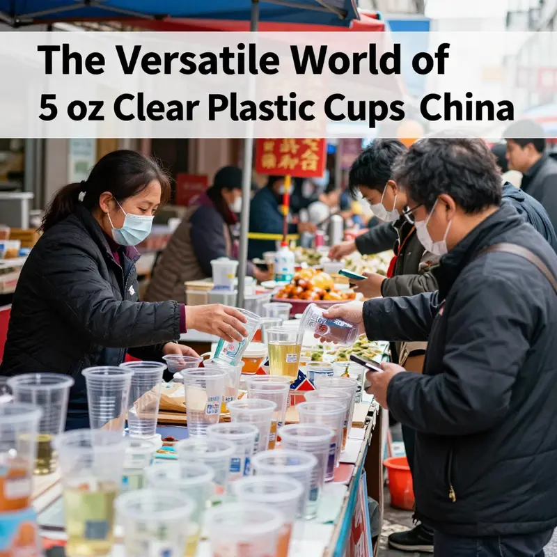 Manufacturing facility producing high-quality 5 oz clear plastic cups.