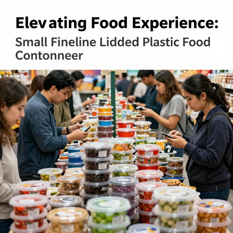 Small fineline lidded plastic food containers exemplify sleek design and functionality, ideal for food storage and serving.