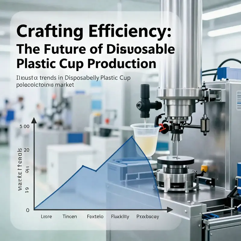 Injection molding technology used in the production of disposable plastic cups.