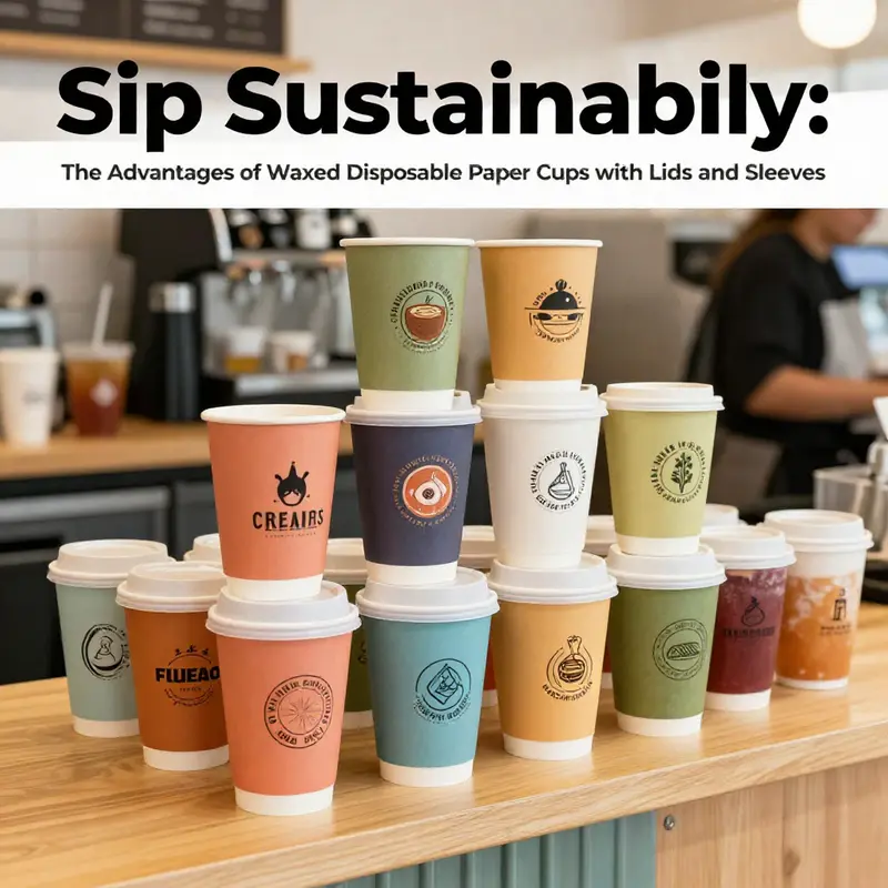 A detailed look at the materials and design of waxed disposable paper cups, emphasizing their quality and functionality.