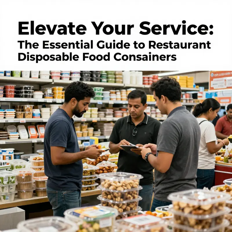 A diverse selection of innovative disposable food containers showcasing the range of materials available for modern restaurants.