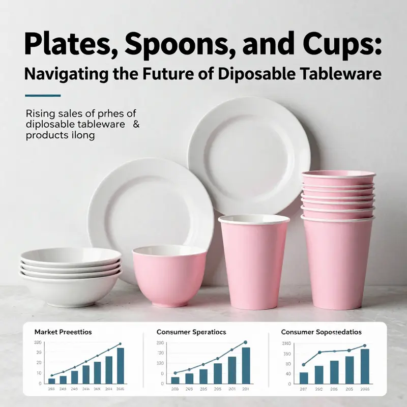 Contrasting the environmental consequences of plastic waste with sustainable practices in disposable dining.