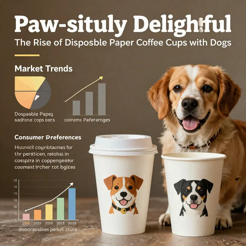 A vibrant cup design featuring various dog breeds, showcasing the playful side of pet culture.