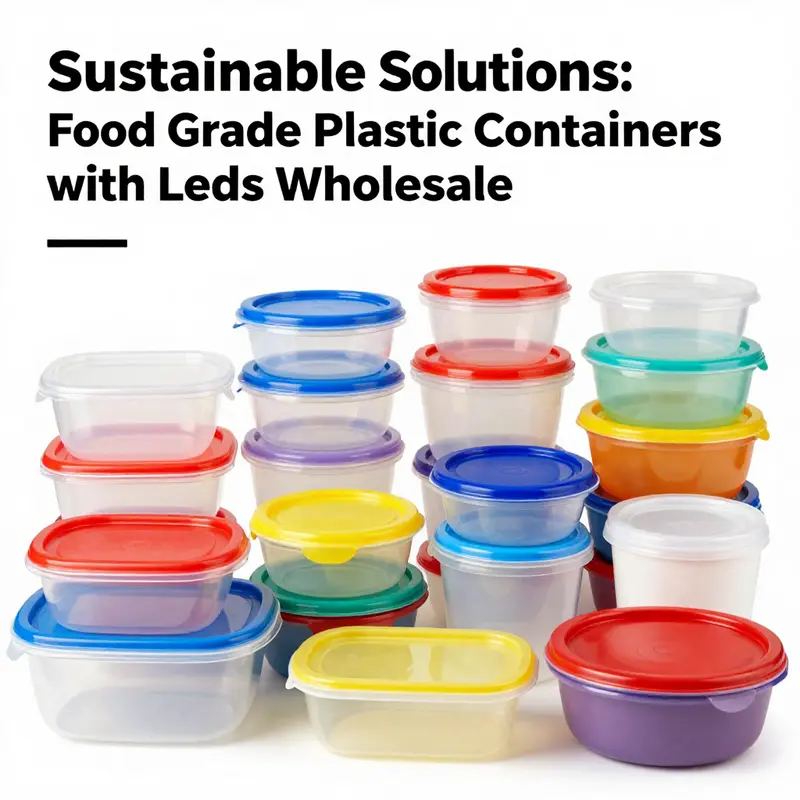Diverse food-grade plastic containers catering to the growing market trends among businesses.