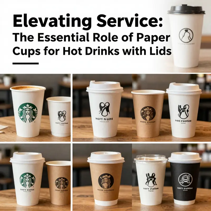 A diverse selection of paper cups for hot drinks, highlighting their practicality and eco-friendly features.