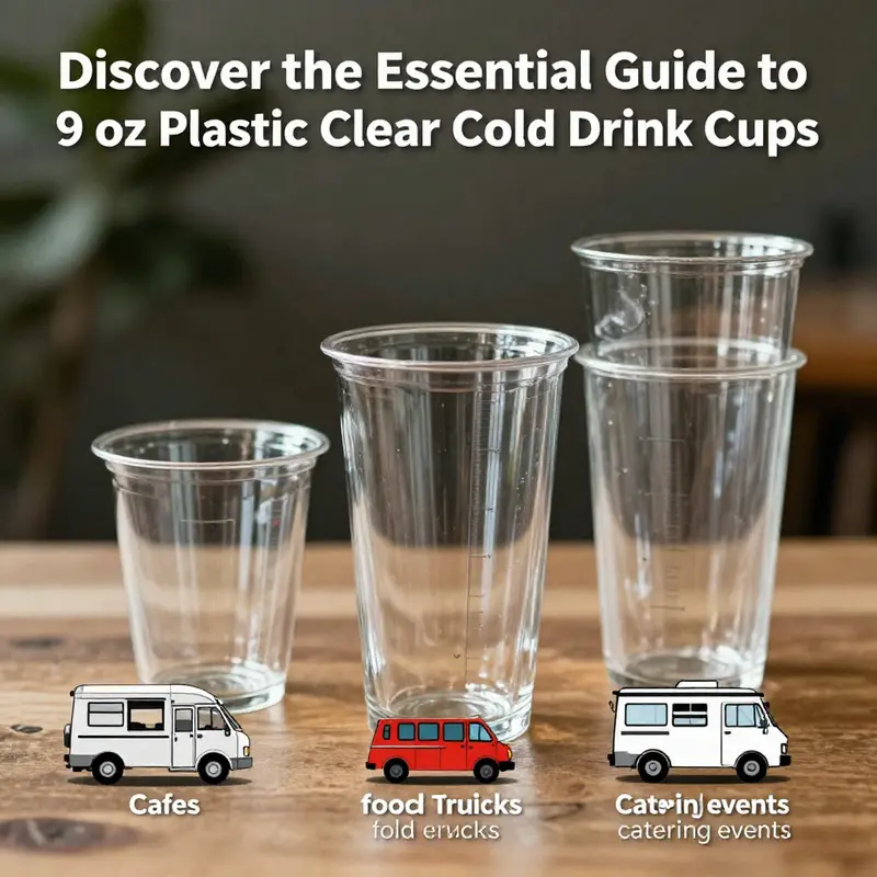 A curated selection showcasing the appeal and variety of 9 oz plastic clear cold drink cups.