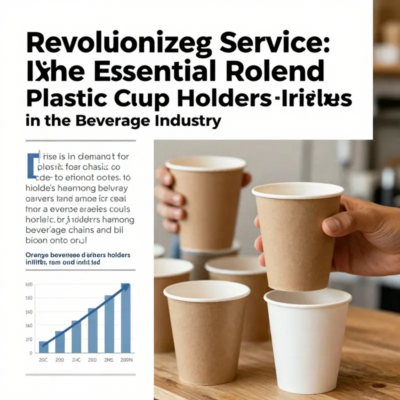 Functional designs of plastic cup holders optimizing space and hygiene in beverage settings.