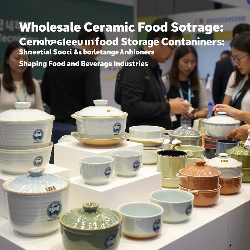 Versatile wholesale ceramic containers displaying diverse designs and airtight lids perfect for food and beverage storage.
