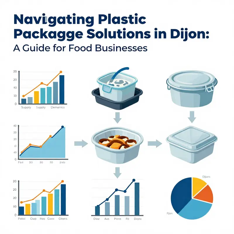 Visual representation of plastic food containers highlighting compliance labels pertinent to Dijon’s regulations.