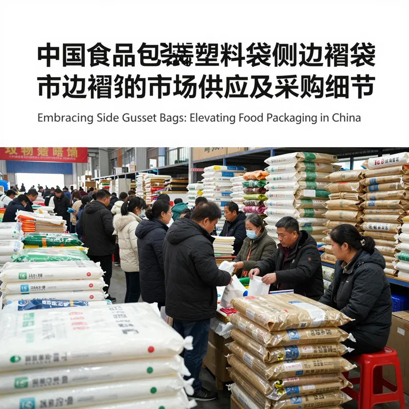 Diverse materials used for side gusset bags that enhance packaging efficiency and product freshness.