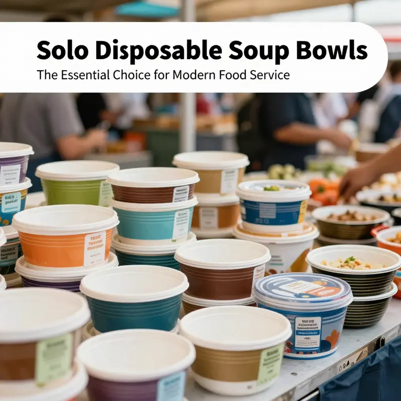 A variety of solo disposable soup bowls showcasing innovations in materials, including eco-friendly and heat-resistant options.
