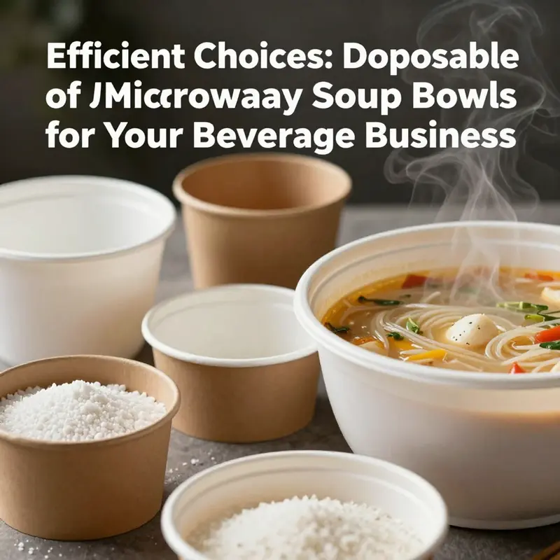 An array of disposable microwave soup bowls highlighting their various designs.