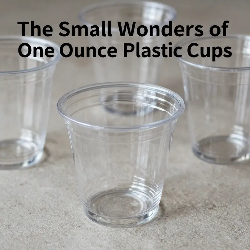 One ounce clear plastic cups filled with sauces and desserts highlighting their versatile applications in food service.