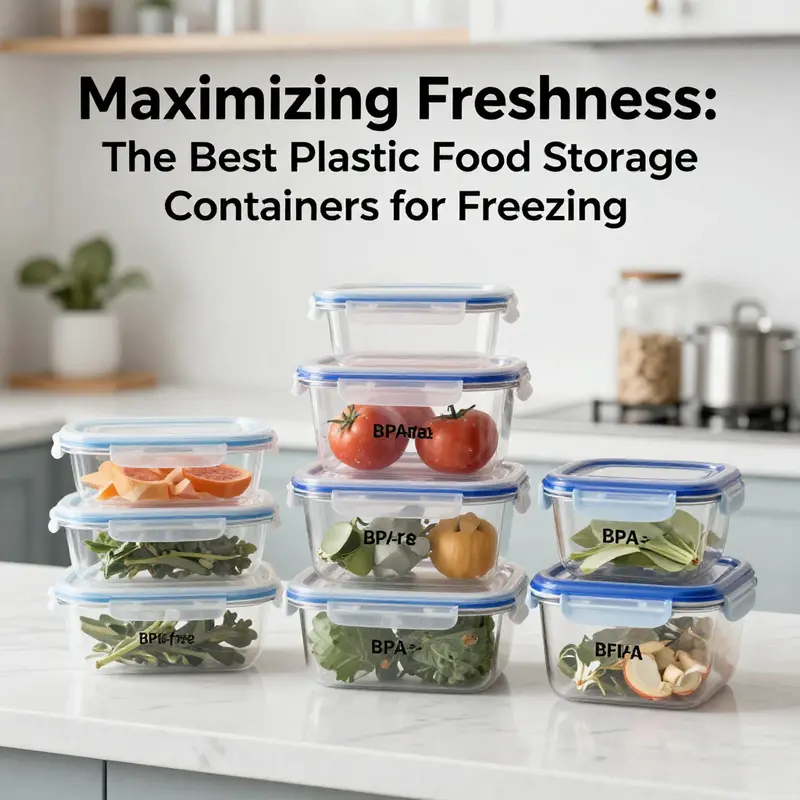 Showcasing high-quality, BPA-free plastic containers designed for safe food storage.