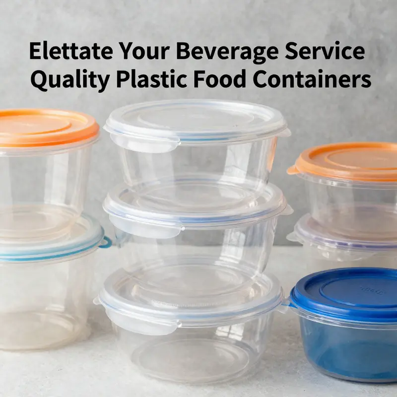 An overview of different materials used in plastic food containers, emphasizing their properties and applications.
