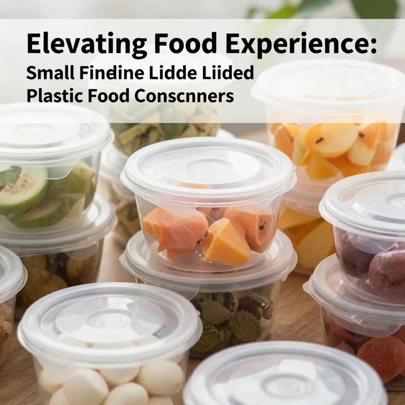 Small fineline lidded plastic food containers exemplify sleek design and functionality, ideal for food storage and serving.