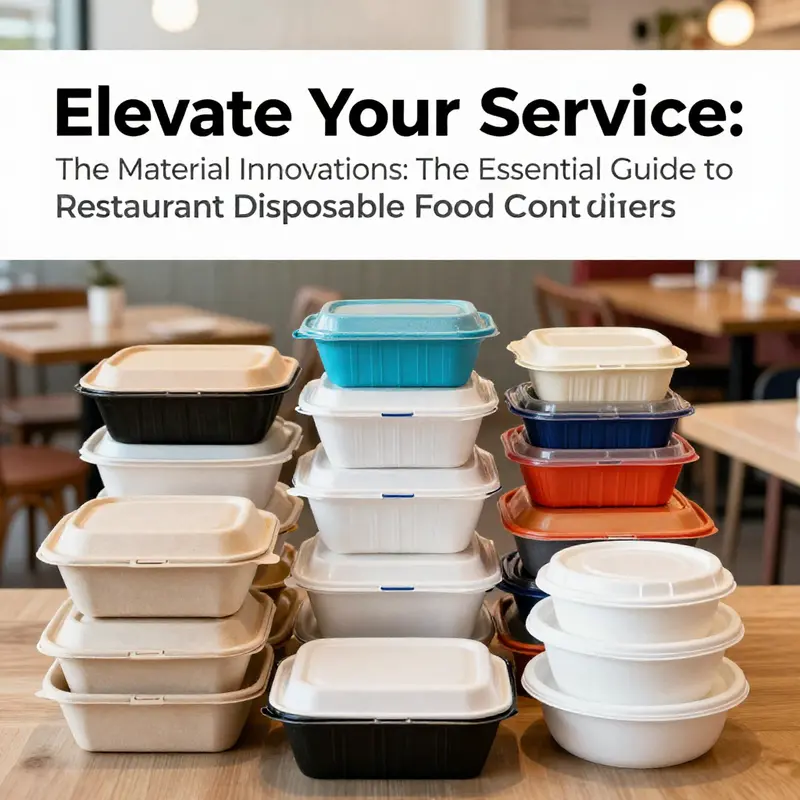A diverse selection of innovative disposable food containers showcasing the range of materials available for modern restaurants.