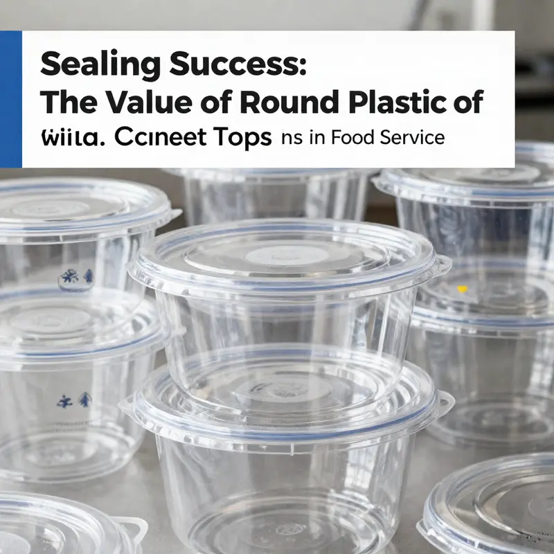 Round plastic food containers made from safe materials meet stringent safety certifications.