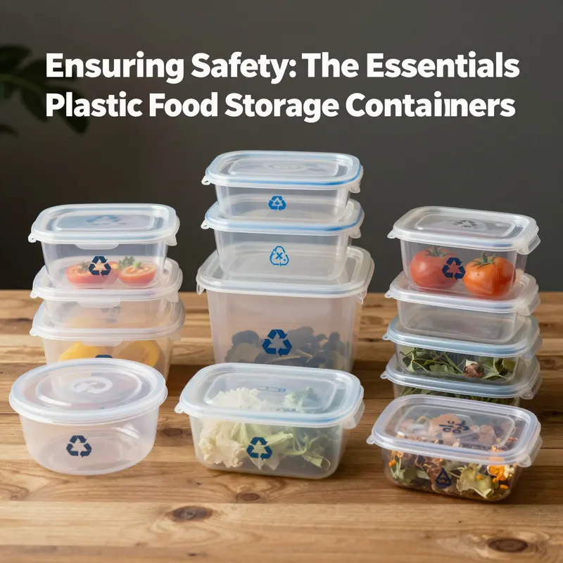 A visual guide to various plastic types and their impact on food storage safety.