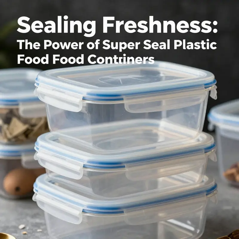 Detailing the durable and food-safe materials used in Super Seal containers.