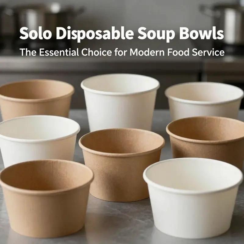 A variety of solo disposable soup bowls showcasing innovations in materials, including eco-friendly and heat-resistant options.