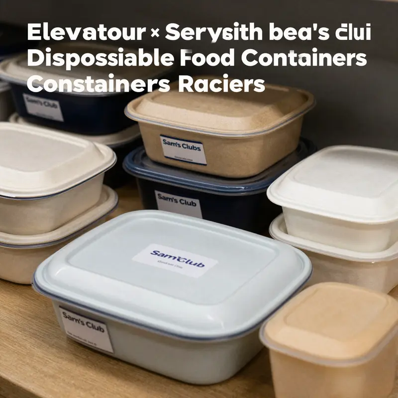 An array of Sam’s Club disposable food containers suited for various food service needs.